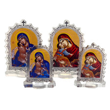 Acrylic Desktop Orthodox Christian Icon of the Most Holy Theotokos