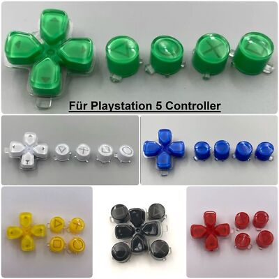 Crystal Buttons für PS5 Controller DualSense Kristal Tasten Knöpfe Modding Set