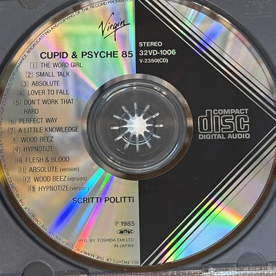 SCRITTI POLITTI Cupid &Psyche 85 JAPAN CD 32VD-1006 OBI + INSERT