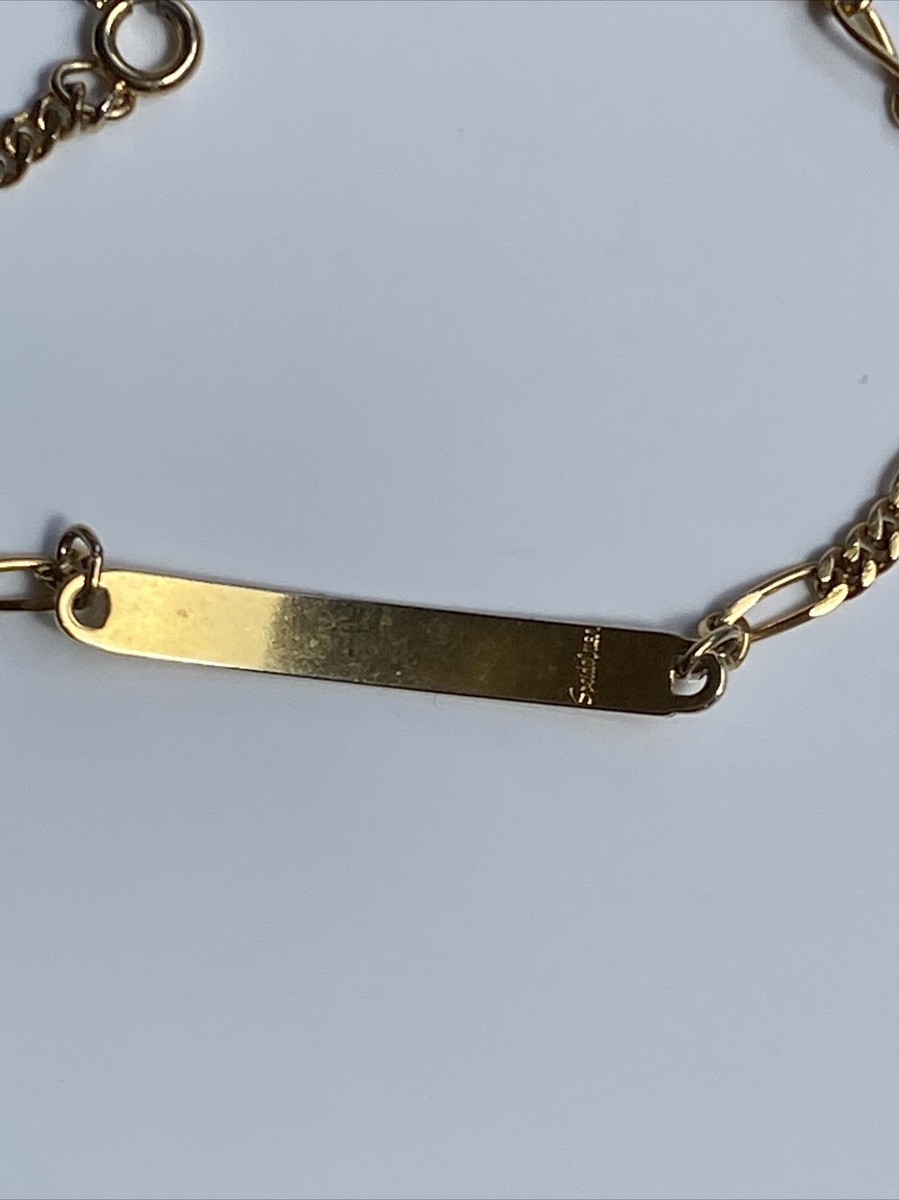 アクセサリー vintage id bracelet alpha star Alpha Star Vintage ID Bracelet with Stone