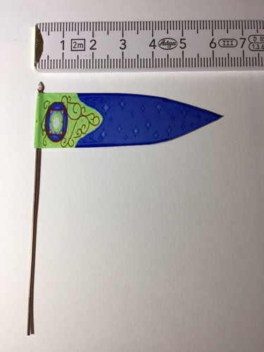 740) 1x 25mm 28mm LOTR Il Signore degli Anelli ELVES ELF Manubrio Bandiera Lothlorien n. 4