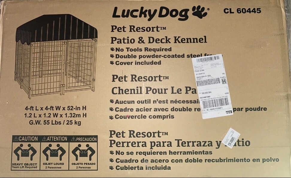Lucky Dog Pet Resort Patio & Deck Kennel eBay