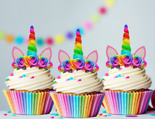 24 x Peppa Pig Cupcake Toppers Comestible Gaufre givrage fée gâteau Joyeux anniversaire