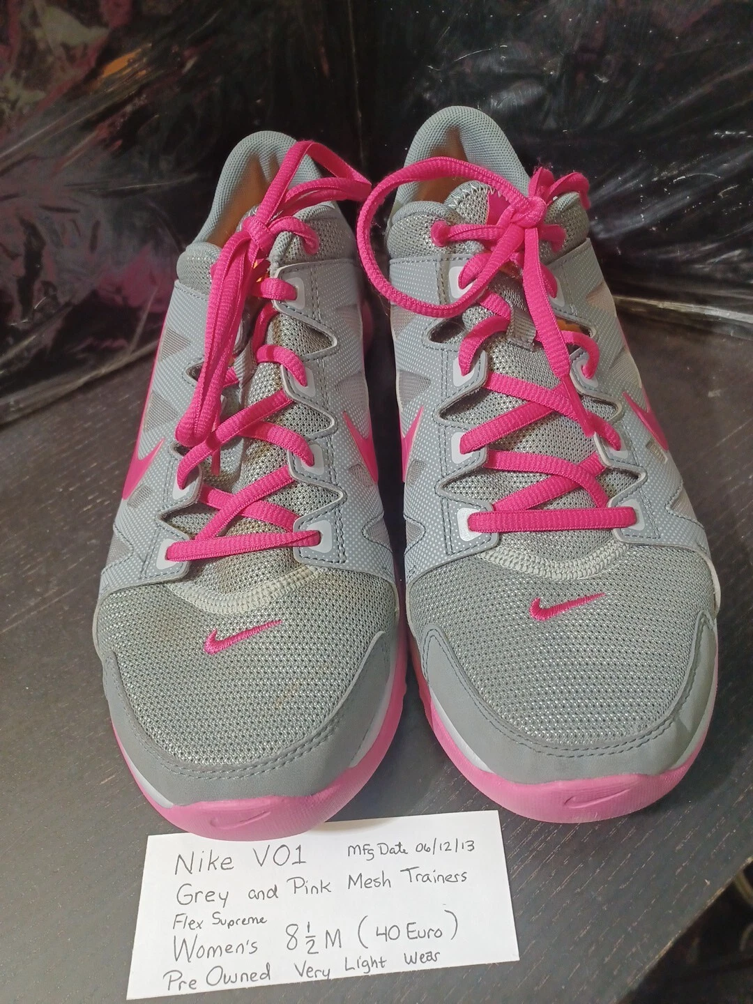 Chaussures de course Nike Flex Supreme TR 2 gris rose 616694 003 WMNS pointure 81/2M ()