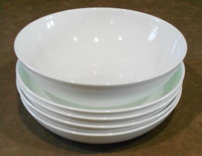 ❤️ NEW 5-pc Corelle WHITE VERSA MEAL BOWL SET 46-oz 30-oz