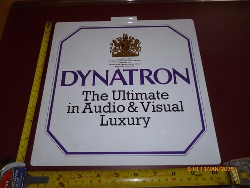 DYNATRON ULTIMATE IN AUDIO & VISUAL LUXURY BY APPOINTMENT *RARE STICKER/DECAL* - Picture 1 of 4