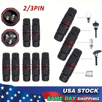 10Pcs Junction Box Waterproof IP68 Electric Cable Wire Plug Connector Protection