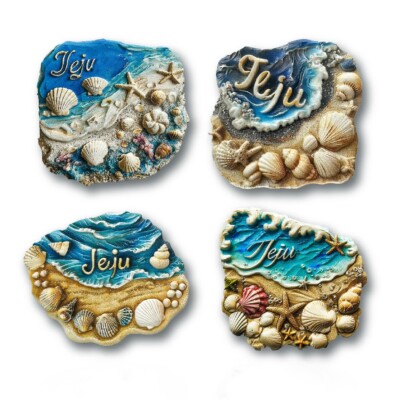 Jeju Island South Korea Tourist Souvenir 3D Resin Fridge Magnet