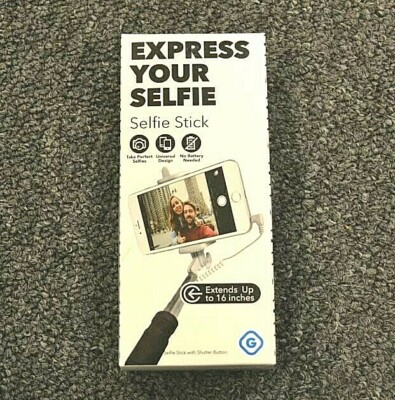 Express Your Selfie GEMS,Selfie Stick Extends UP to 16 Inches - New In Box