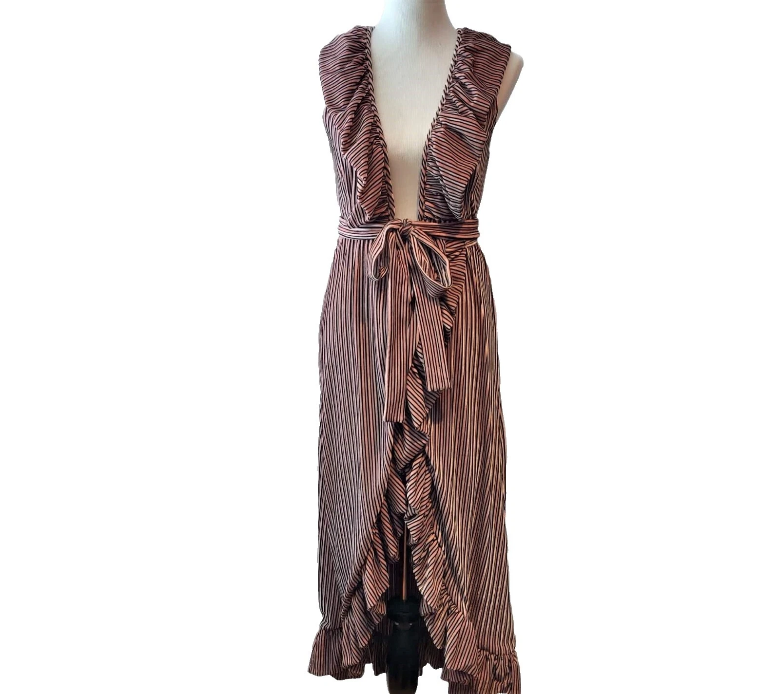 Cotton Sleeveless Wrap Dresses