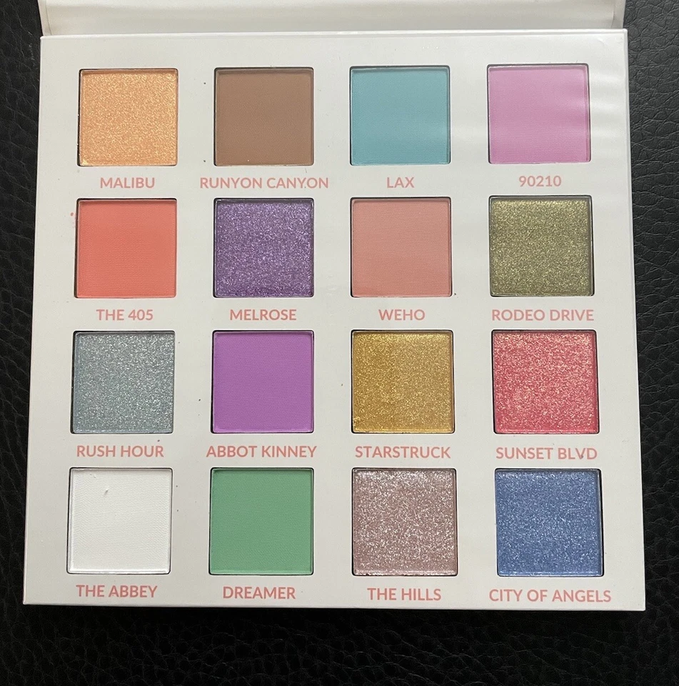 bh Cosmetics “Lost in Los Angeles” 16 Color Eyeshadow Palette 16 colors 0.56 oz - Image 4 of 4