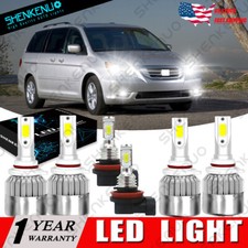 For Honda Odyssey 2005-2009 2010 6k White Combo Led Headlight Highlow Fog Lamp