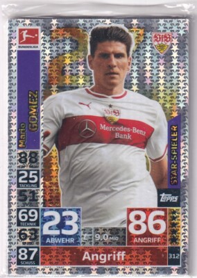 Match Attax Bundesliga 2018-19 No. 312 Mario Gomez Star Player