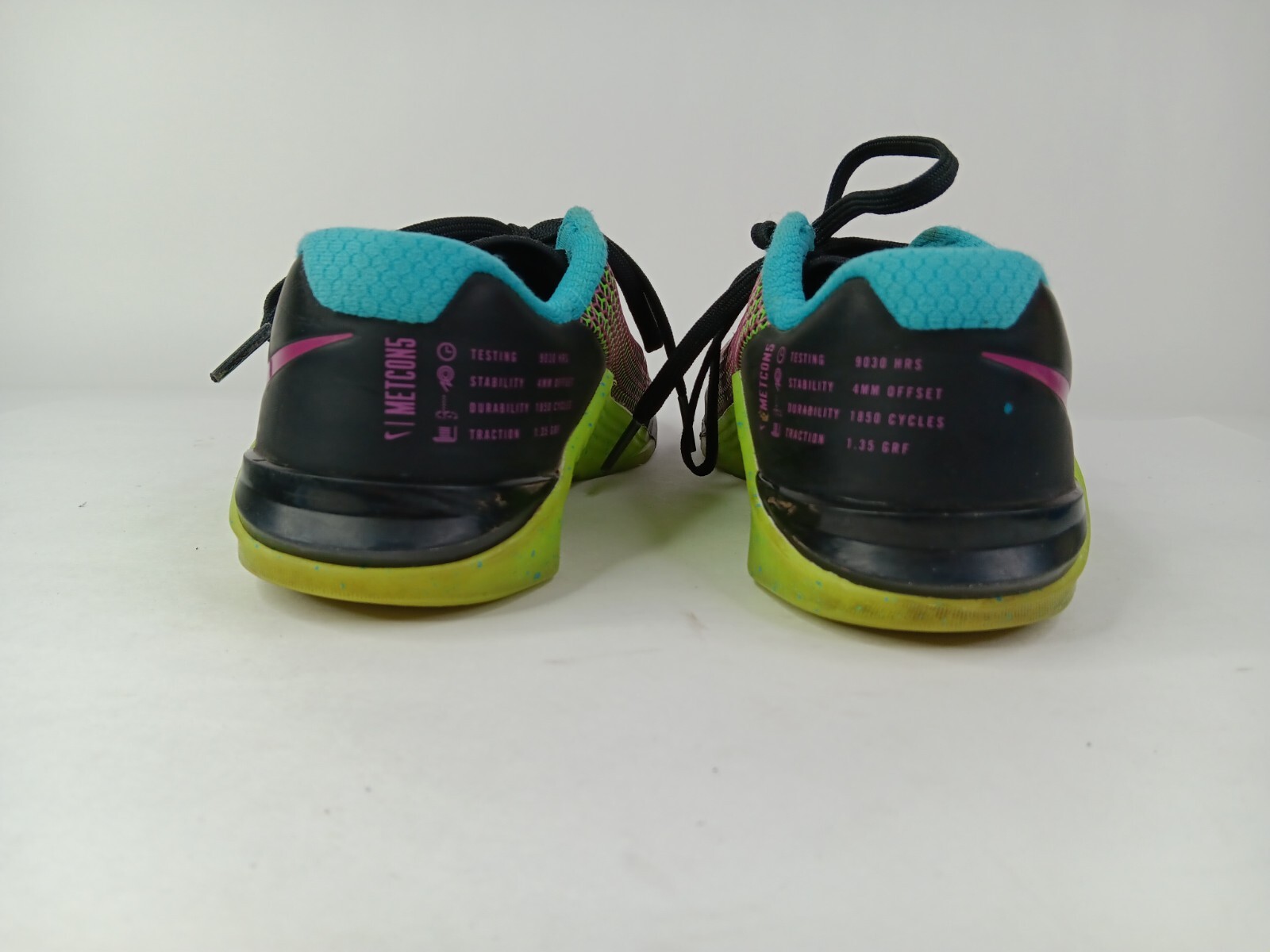 Nike Metcon 5 AMP Running Shoes Cross Fit CD3398 Black/Green Women's Size 6.5