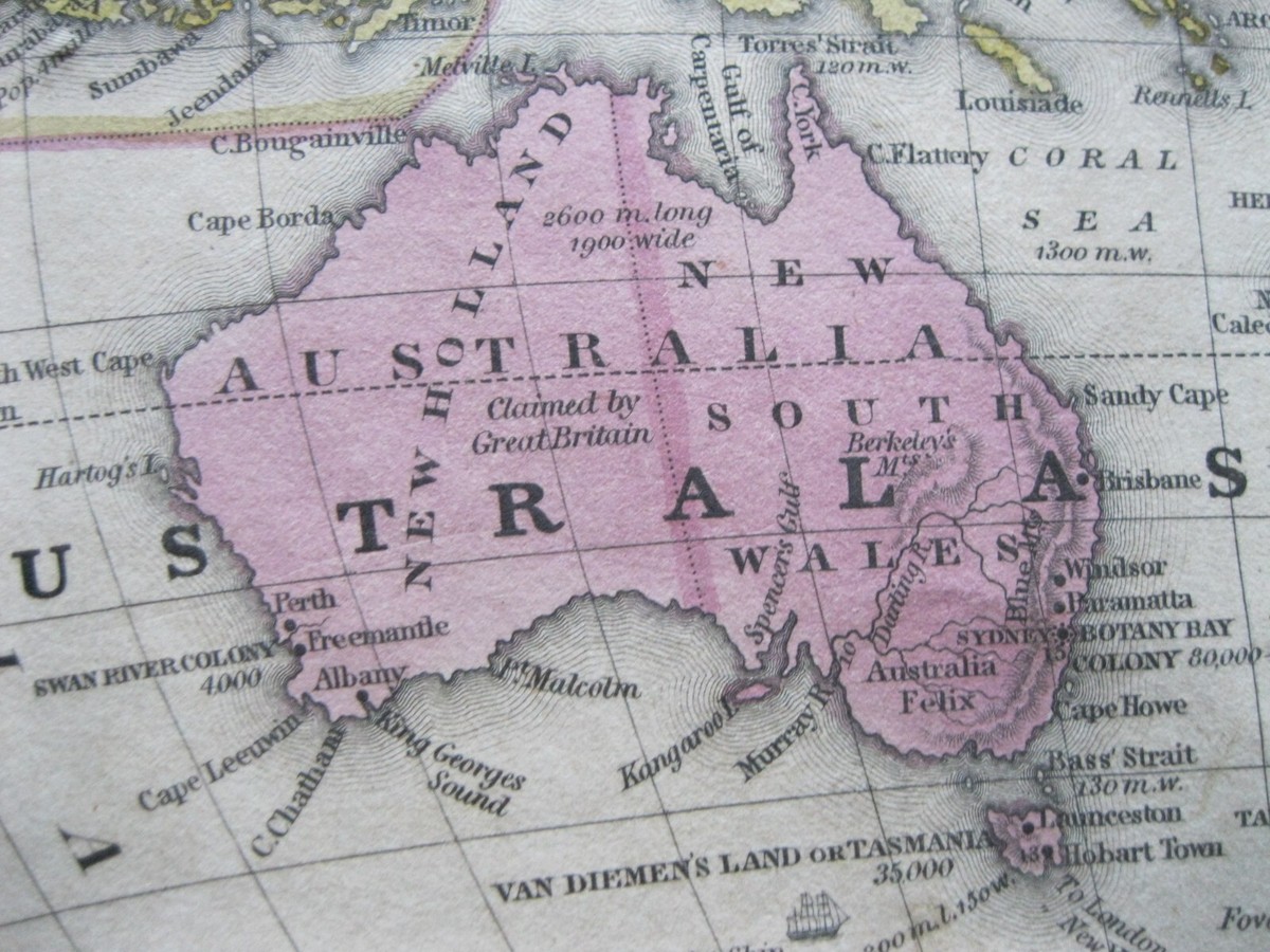 Original 1839 Mitchell Map: Oceanica: Australia (New Holland  display picture 1