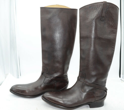 FRYE Lindsay Plate Womens Sz 10 Brown Leather Equ… - image 1