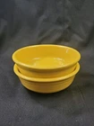 2 Vintage Fiestaware 5 3/4" Bowls Sunflower Yellow Homer Laughlin.       47