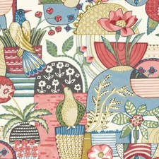 Wallpaper Blissful Birds and Blooms Bright Fu...
