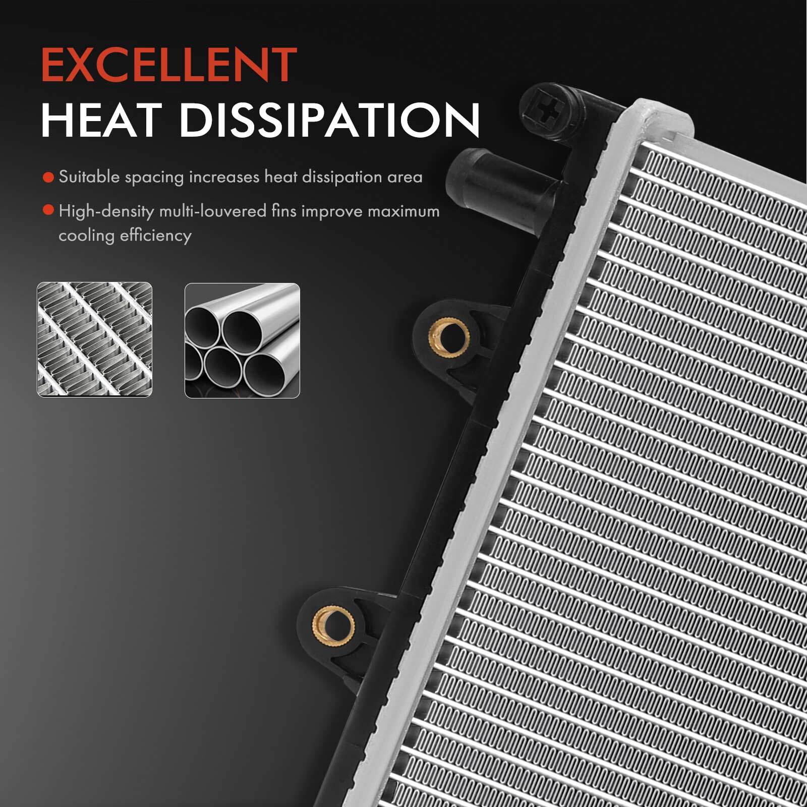 Radiator With Transmission Oil Cooler for Cadillac ATS 2016-2018 2019 ...