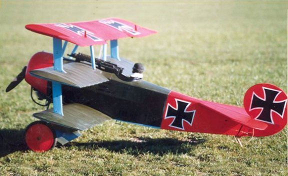 WWI Scale Fokker DR-I Triplane 65 inch Giant Scale RC Model