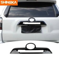 Glossy Black Rear Trunk Tailgate Handle Decor Cover Trim For 4Runner 2010+ ABS