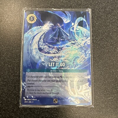 Lorcana Let It Go Challenge Exclusive Extended Art Card Atlanta