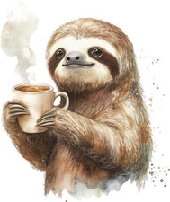 Wall decal sticker sloth wall sticker 18 x 18 cm large