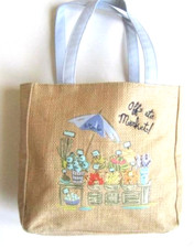 Gymboree Bonjour Provence Straw Bag Purse Reusable Shopping Small Tote