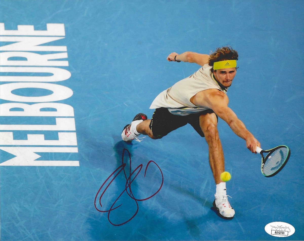 直筆サイン入り写真 アレクサンダー・ズベレフ プロテニス選手 SA鑑定済 ALEXANDER ZVEREV SIGNED 8X10 PHOTO OLYMPICS WIMBLEDON US OPEN