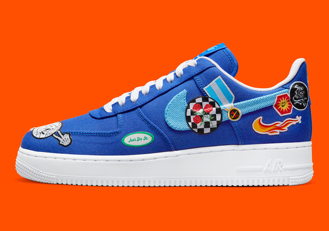 Женские кроссовки Nike Air Force 1 07 с низкой посадкой Los Angeles Racer Blue DX2306-400 sz 6