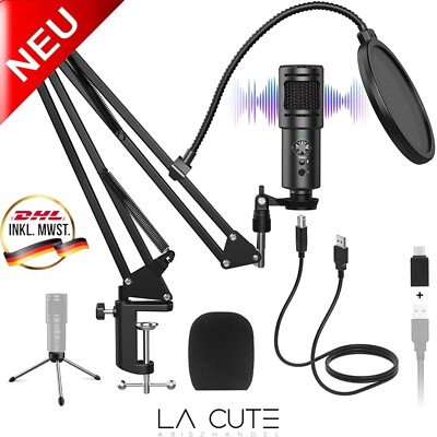 Produktbild von BM-900 Studio Kondensatormikrofon Set - Professionelles Nierenmikrofon Mit Stoßdämpfer
