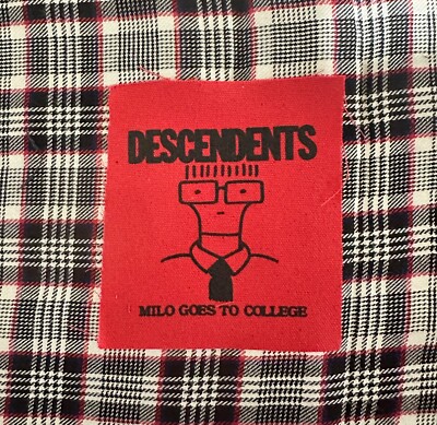 Descendents: Milo Goes.. DIY Patch- Punk Black Flag Leftover Crack  Germs