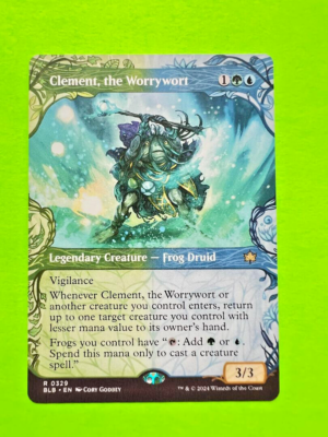 MTG Bloomburrow - Clement, the Worrywort - Showcase | eBay