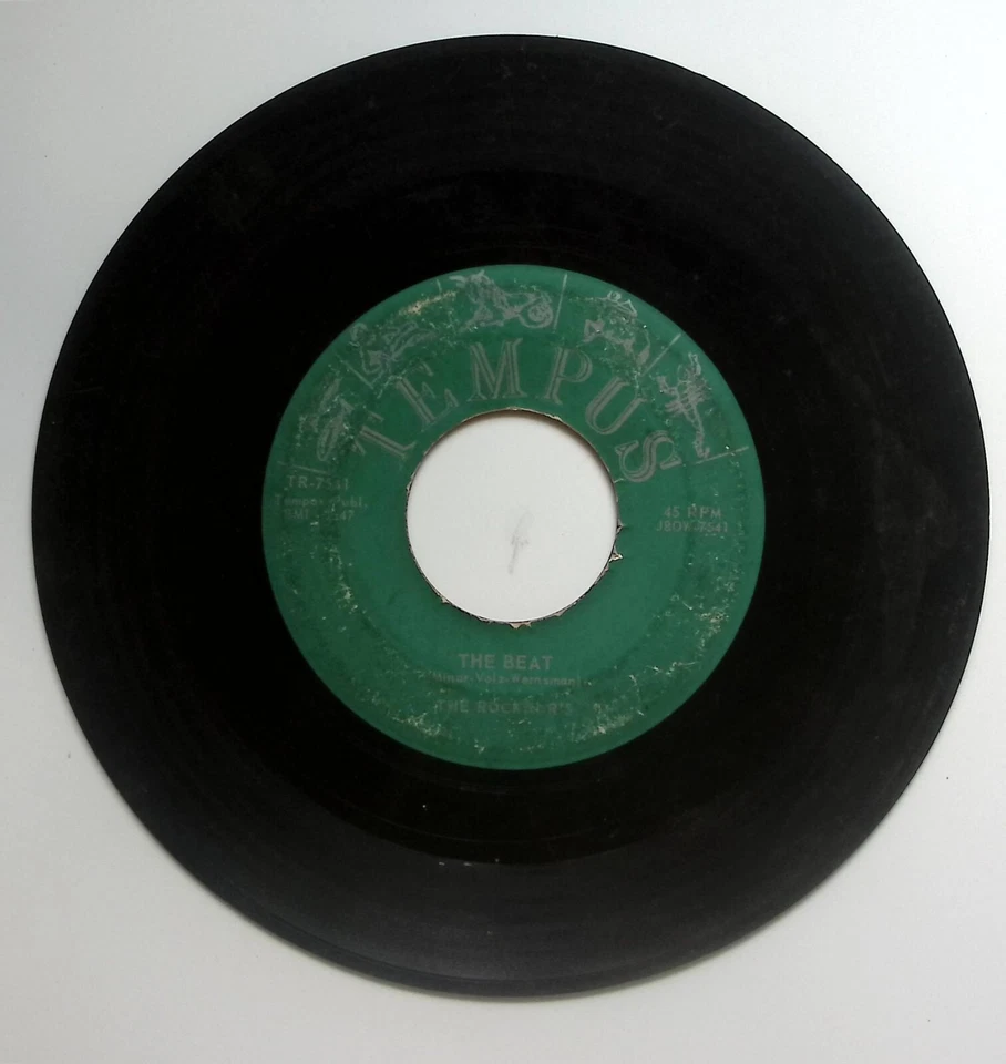 THE ROCKIN R'S CRAZY BABY/THE BEAT TEMPUS RECORDS VINYL 45 66-55 Foto 2 de 3