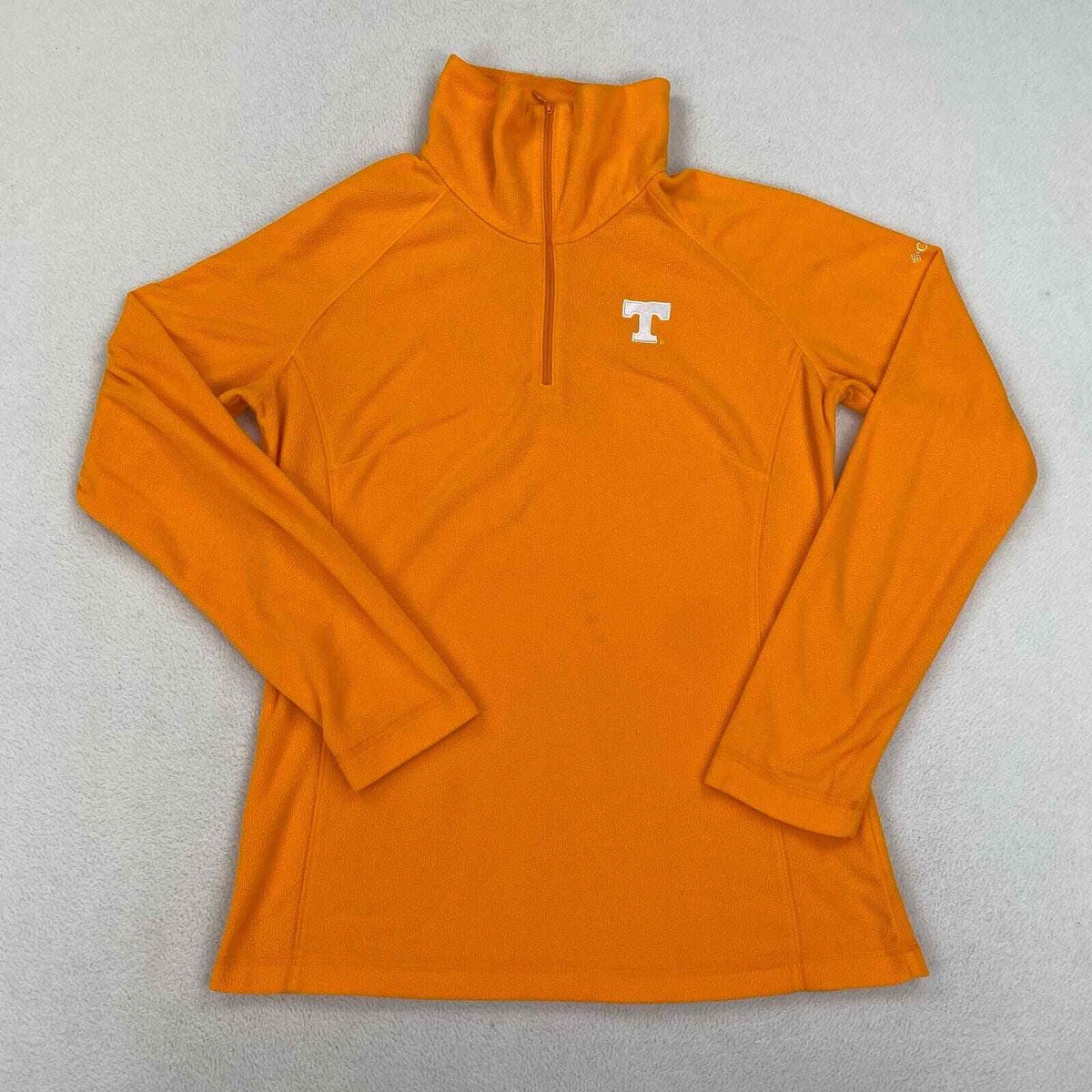 Columbia Tennessee Vols Jacket Sz Medium Orange Fleece 1/4 Zip Embroidered  NCAA