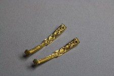 ZC3199 accastillage piece decor bateau miniature en laiton h. 45mm 2 arcs