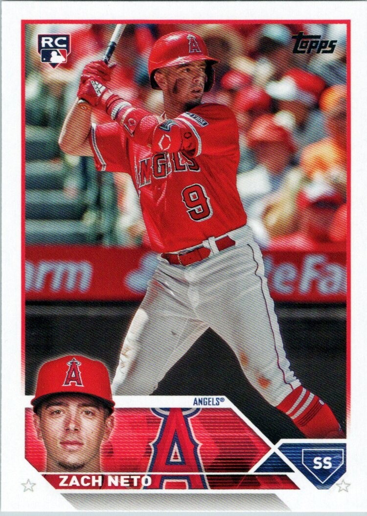 2023 Topps Update #US98 Zach Neto RC Los Angeles Angels