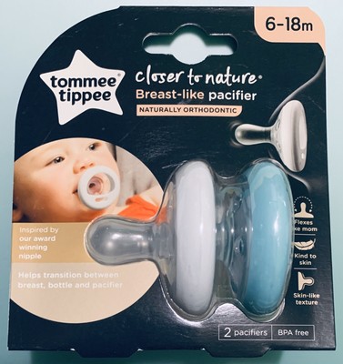 pacifier closest to breast nipple