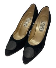 VERSACE Medusa Patch Heel Pumps EU35 US5.5 Black