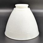 Vintage Corning Small White Milk Glass Diffuser Reflector 6” Dia., 2-1/4” Fitter