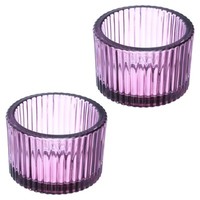 2 StüCk Teelichthalter, TeelichtgläSer Kerzenhalter Glas Kerzenhalter #4