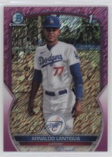 2023 Bowman Chrome Prospects Fuchsia Shimmer Refractor Arnaldo Lantigua 11s9