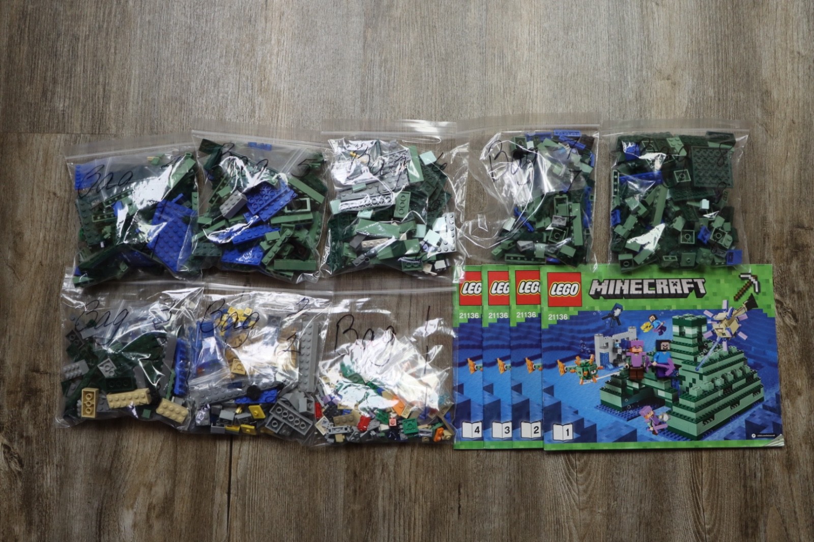 LEGO® Minecraft 21136 The Ocean Monument 100% Complete With Instructions