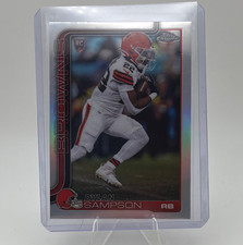 Topps Chrome 2025 Dylan Sampson Silver Refractor Rookie RC #308 Cleveland Browns
