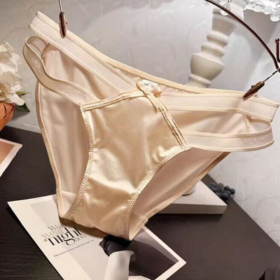 1/4 Packs Lot Womens Sexy Satin Panties Briefs String Lingeries Underwear
