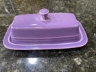 FIESTA COVERED BUTTER DISH Lilac Purple Vtg Retired Color New /Not Used