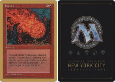 Fireball - George Baxter - 1996 ~ Lightly Played Pro Tour C MTG Magic UltimateMT