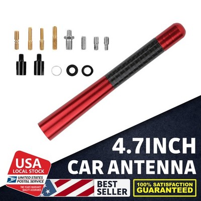 4.7inch Red Car Radio AM/FM Antenna Carbon Fiber For Toyota Highlander 2001-2008