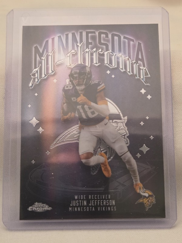 2025 Topps Chrome All Chrome Justin Jefferson ACT-6 Vikings