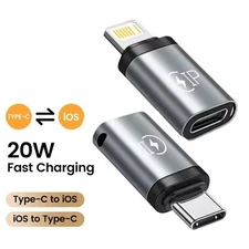 USB-C to IOS 8-Pin Female Adapter Converter Accessory for IPhone Androind